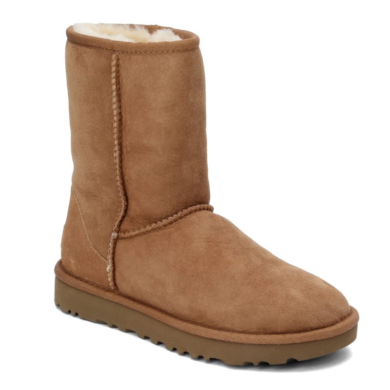 1016223 Che Womens Ugg Classic Short Ii Boot Chestnut