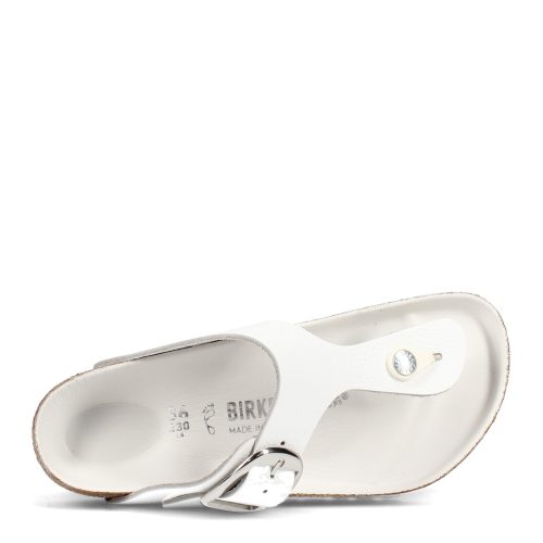 1018885 R Womens Birkenstock Gizeh Big Buckle Sandal Regular Width White 5