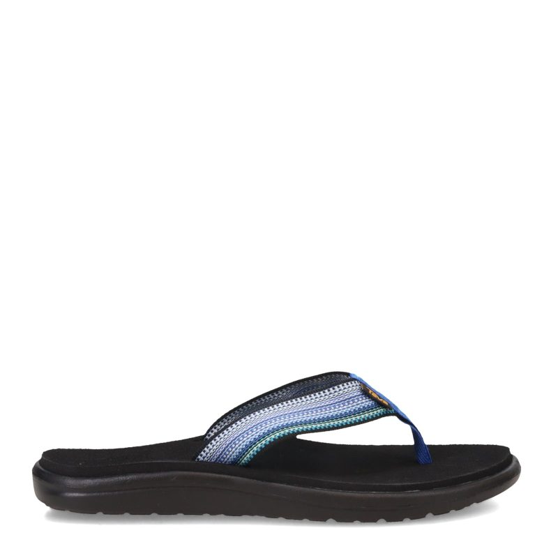 1019040 ABMLT Womens Teva Voya Flip Sandal Blue Multi 1