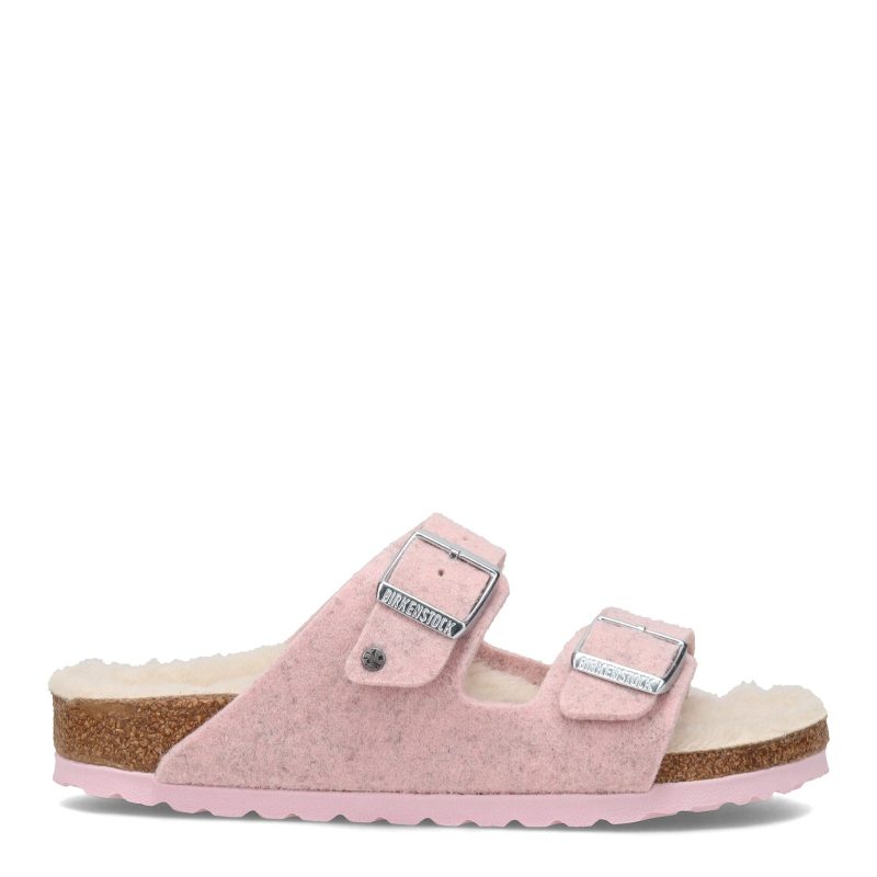 1021 156 N Womens Birkenstock Arizona Wool Felt Narrow Width Pink 1