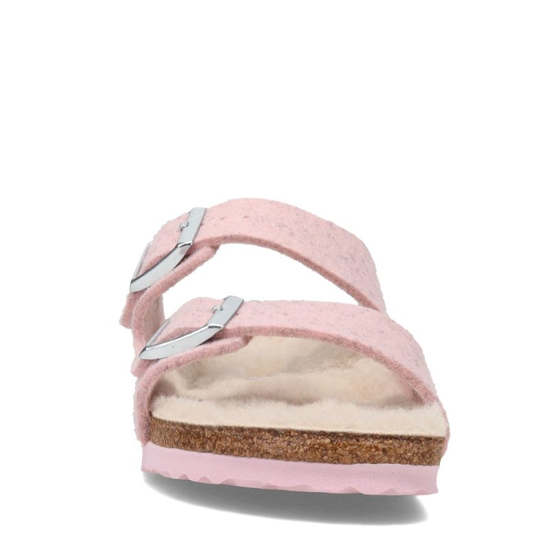 1021 156 N Womens Birkenstock Arizona Wool Felt Narrow Width Pink 2