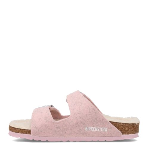 1021 156 N Womens Birkenstock Arizona Wool Felt Narrow Width Pink 3