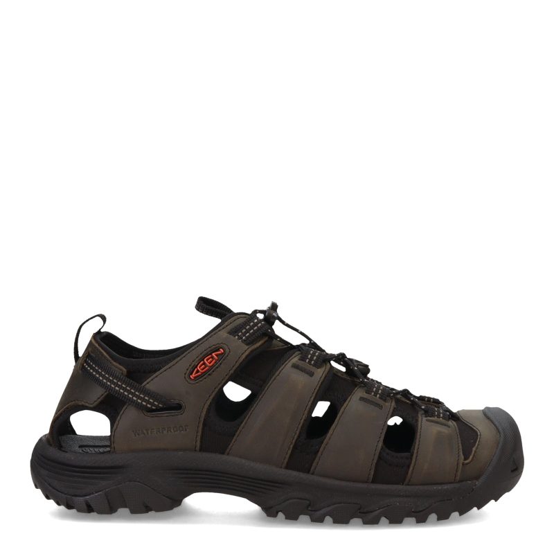 1022428 Mens Keen Targhee Iii Fisherman Sandal Grey Black 1