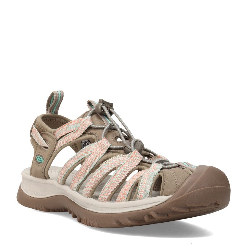 1022810 Womens Keen Whisper Sandal Taupe Coral