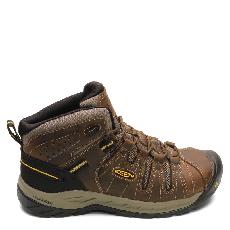 1023228 Mens Keen Flint Ii Mid Work Boot Brown 1