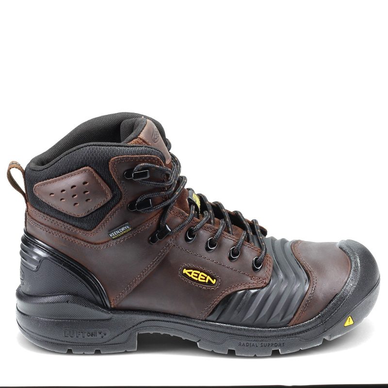 1023386 Mens Keen Utility Portland 6 Inch Waterproof Boot Dark Earth 1