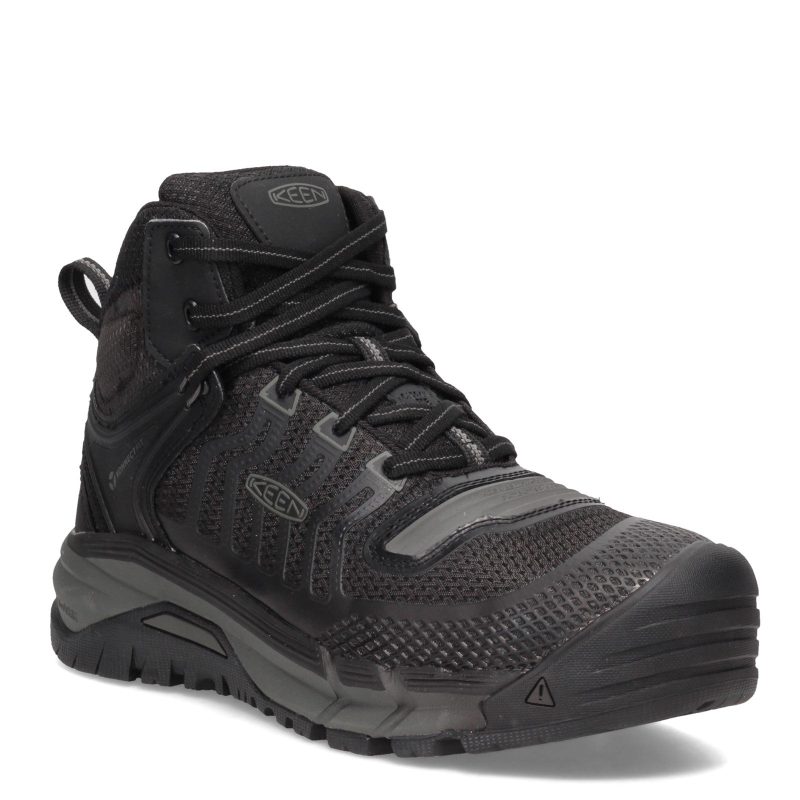 1025617 Mens Keen Utility Kansas City Mid Boot Black Gray