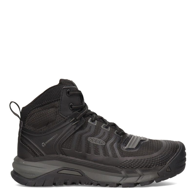 1025617 Mens Keen Utility Kansas City Mid Boot Black Gray 1