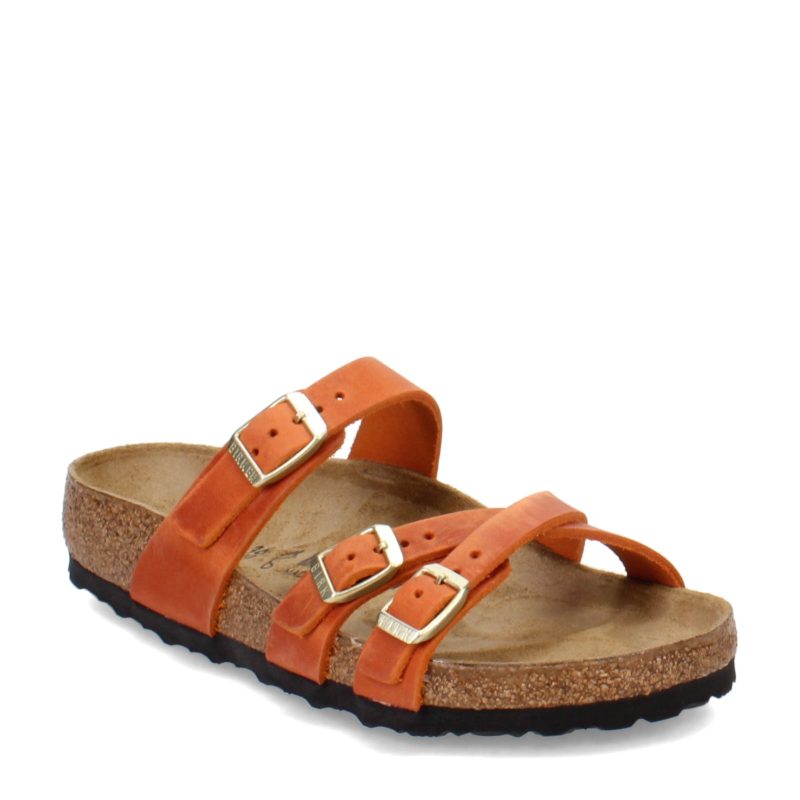 1026 602 R Womens Birkenstock Franca Sandal Regular Fit Burnt Orange