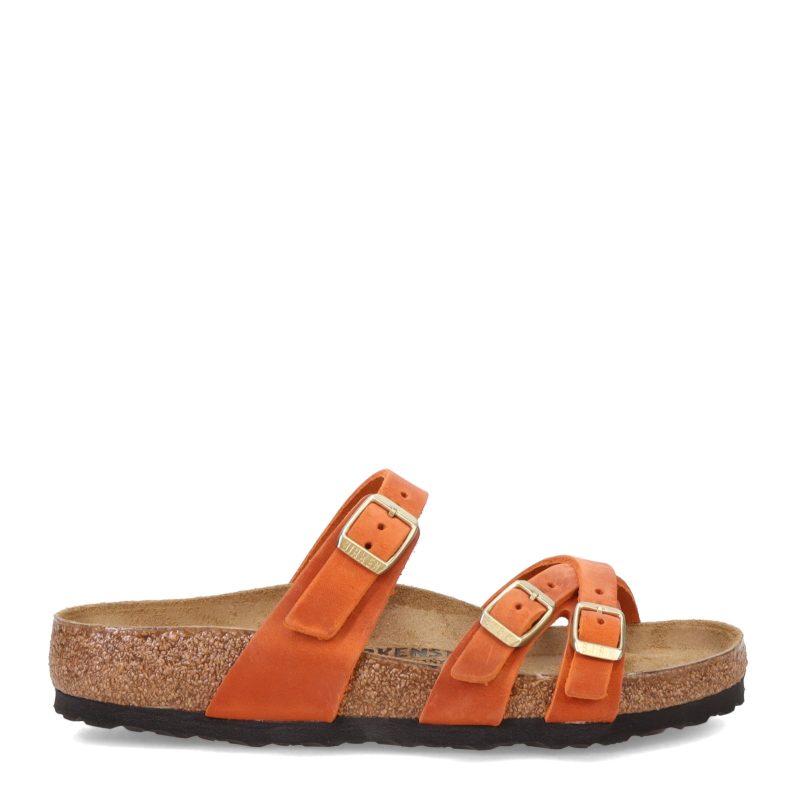 1026 602 R Womens Birkenstock Franca Sandal Regular Fit Burnt Orange 1