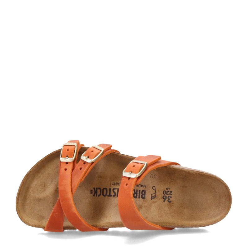 1026 602 R Womens Birkenstock Franca Sandal Regular Fit Burnt Orange 5