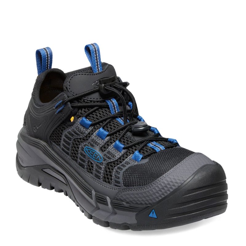 1026360 Mens Keen Utility Birmingham Low Ct Waterproof Work Shoe Magnet Bright Cobalt