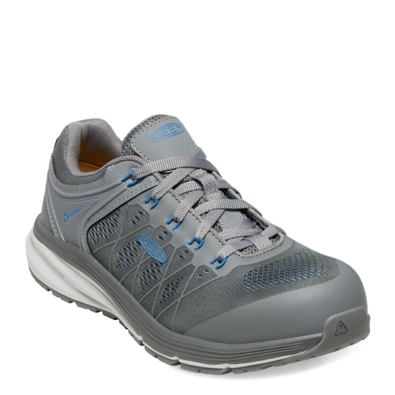 1026887 Mens Keen Utility Vista Energy Ct Waterproof Work Shoe Steel Grey Baleine Blue