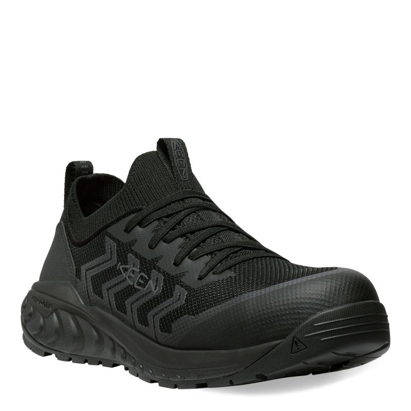 1028709 Mens Keen Utility Arvada Shift Comp Toe Work Sneaker Black