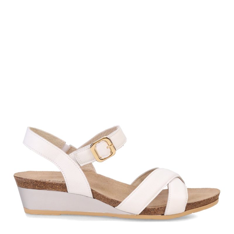 104121 H63 Womens Naot Throne Sandal White 1