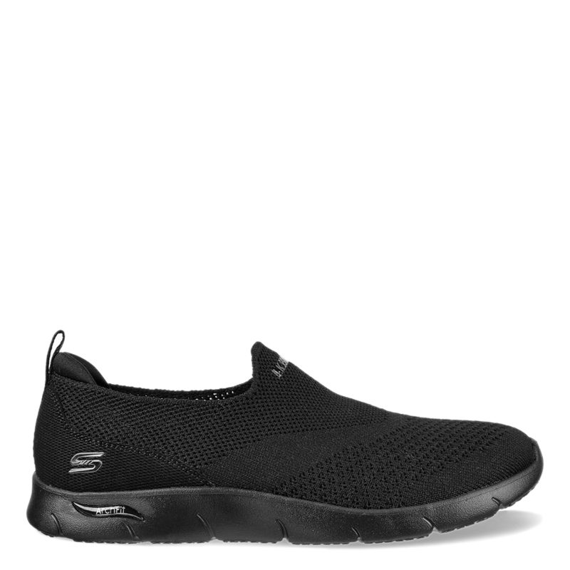 104164W BBK Womens Skechers Womens Active Black 1