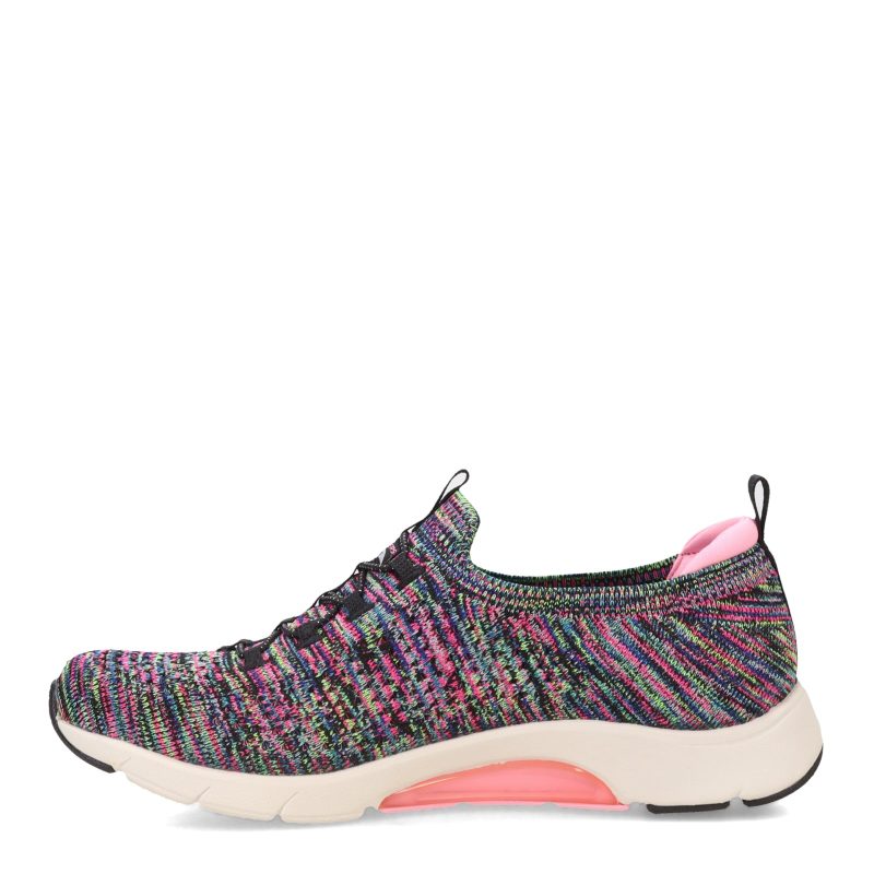 104250 BKMT Womens Skechers Skech Air Arch Fit Walking Shoe Black Multi 3