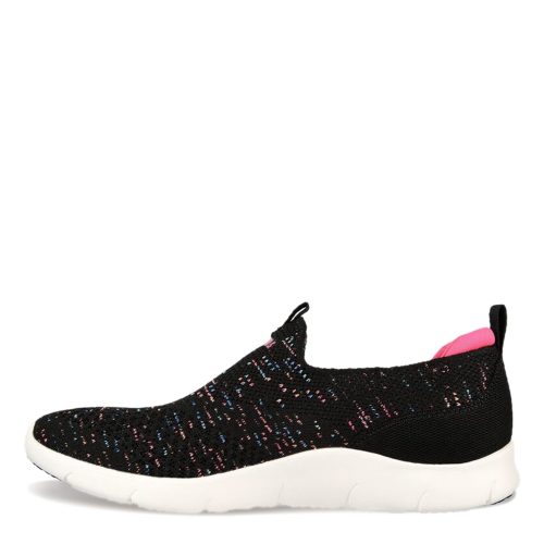 104277 BKMT Womens Skechers Arch Fit Refine All Heart Slip On Black Multi 2