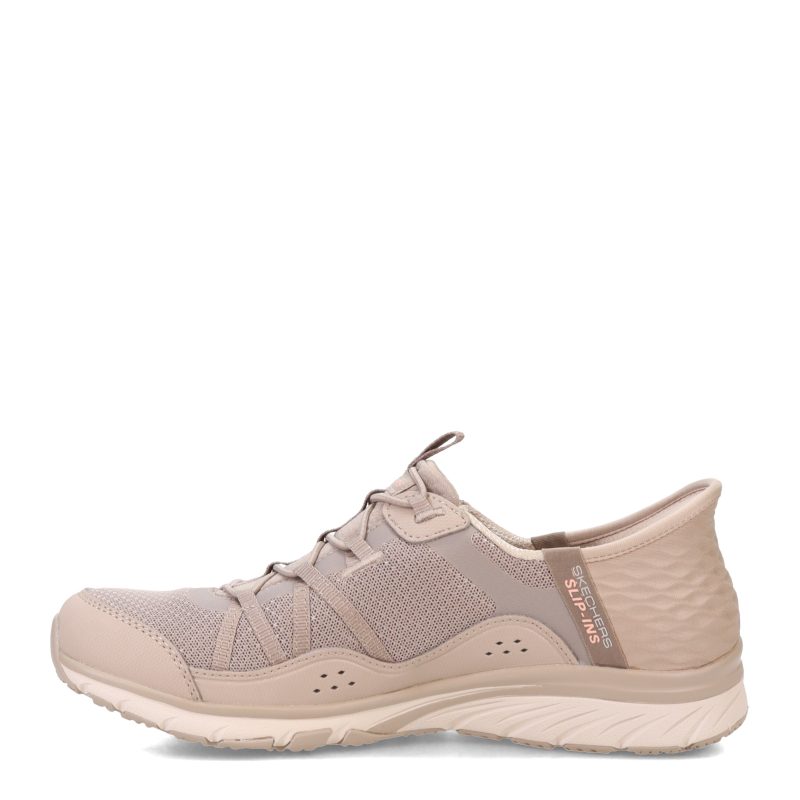 104288 TPE Womens Skechers Slip Ins Gratis Sport Awe Inspiring Sneaker Taupe 3