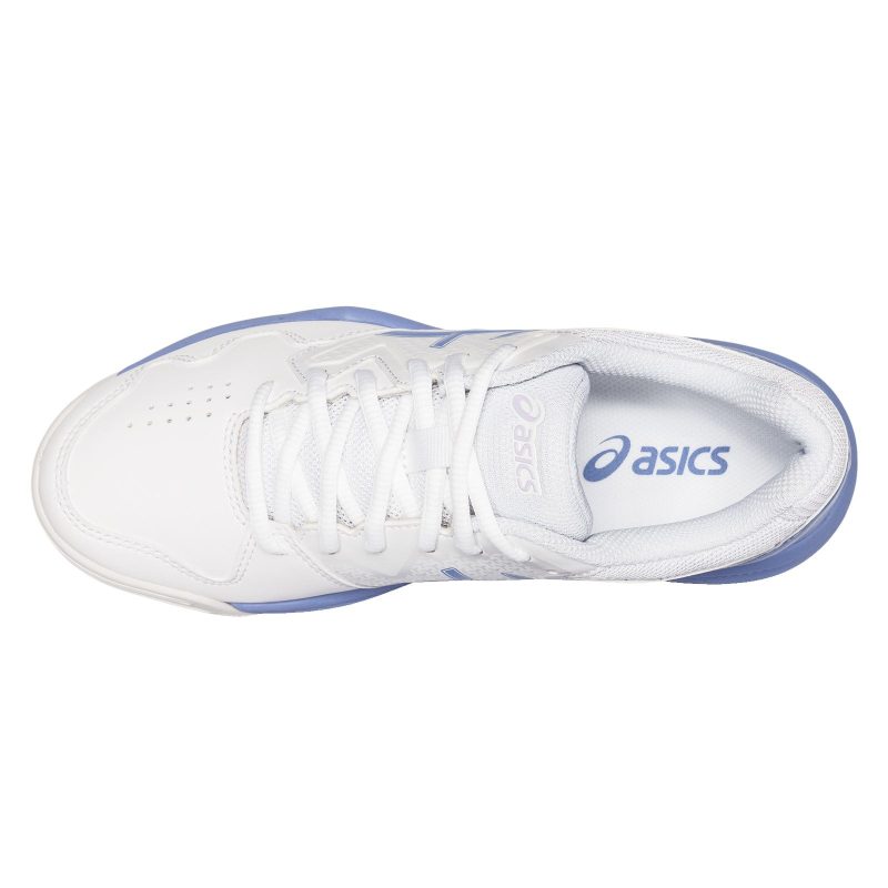 1042A167102 Womens Asics Gel Dedicate 7 Tennis Shoe White Cornflower Blu 4