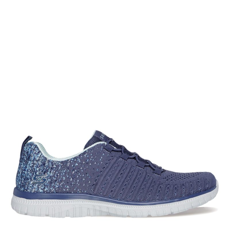 104411 SLT Womens Skechers Virtue Sneaker Blue 1