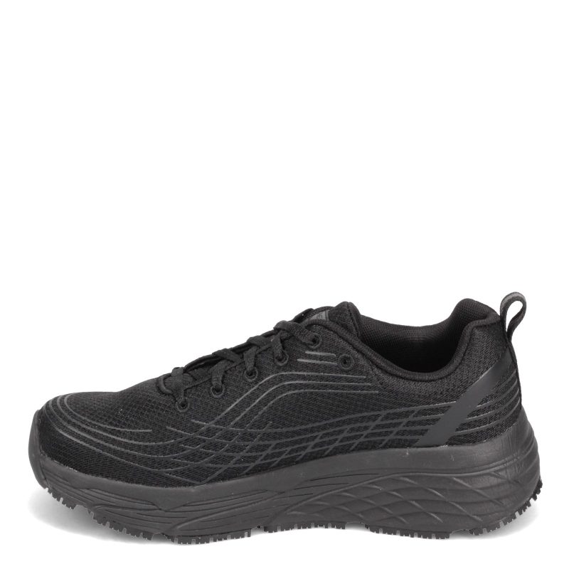 108016 Blk Womens Skechers Max Cushioning Elite Sr Work Shoe Black 3