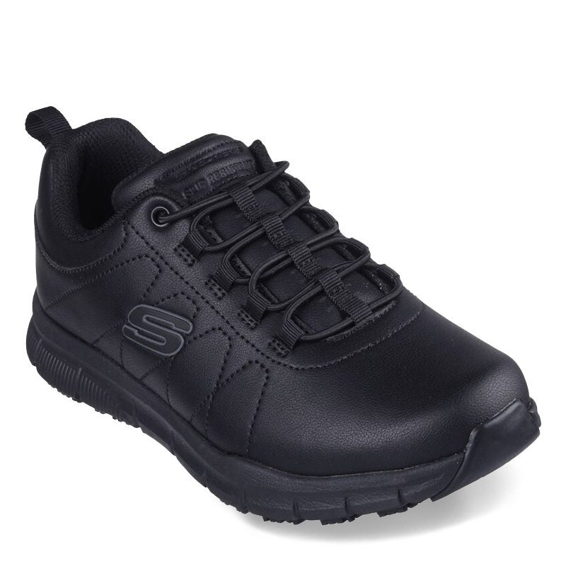 108214W BLK Womens Skechers Work Nampa Beja Sneaker Black