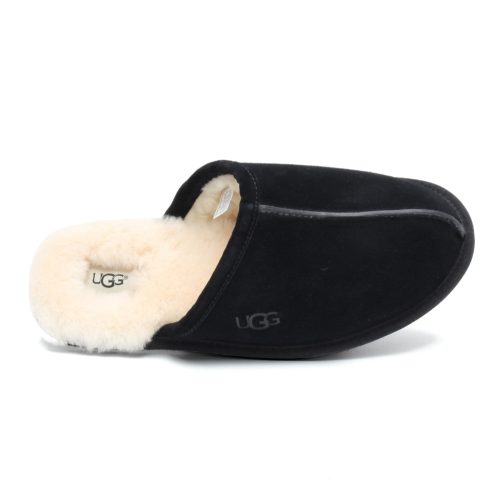 1101111 BLK Mens Ugg Scuff Slipper Black 5