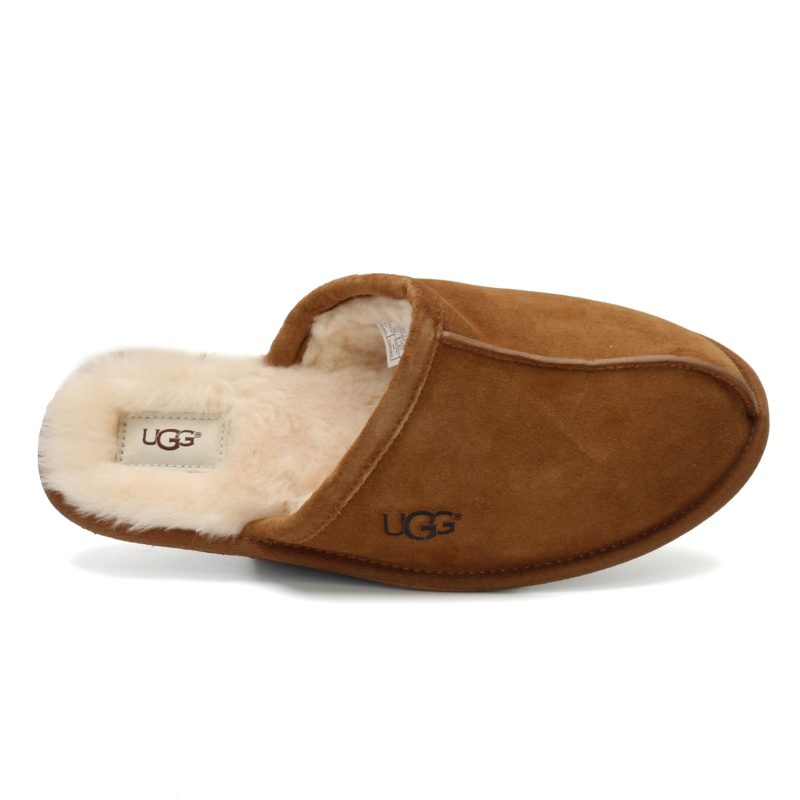 1101111 Che Mens Ugg Scuff Slipper Chestnut 5