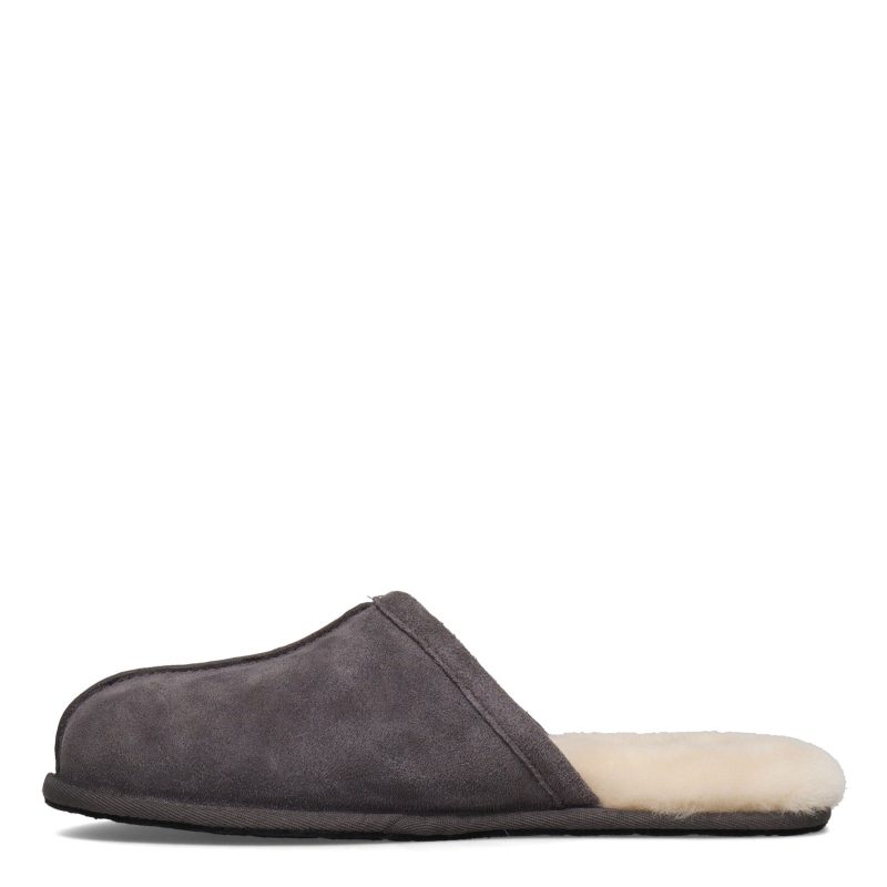 1101111 Dgry Mens Ugg Scuff Slipper Dark Grey 3