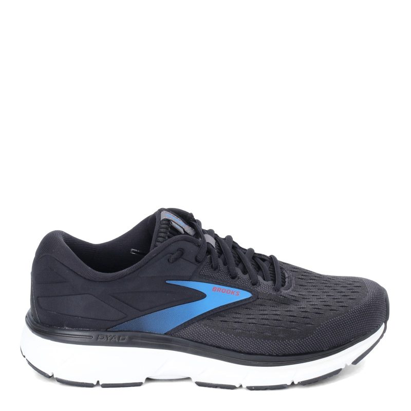 110323 2 E 064 Mens Brooks Dyad 11 Running Shoe Wide Width Black Blue 1