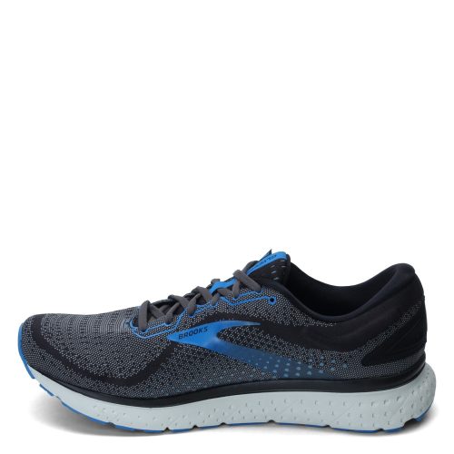 110329 2 E 064 Mens Brooks Glycerin 18 Running Shoe Wide Width Black Blue 3