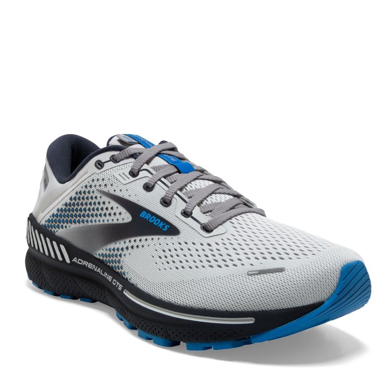 110366 2E 023 Mens Brooks Adrenaline Gts 22 Running Shoe Wide Width Oyster Blue