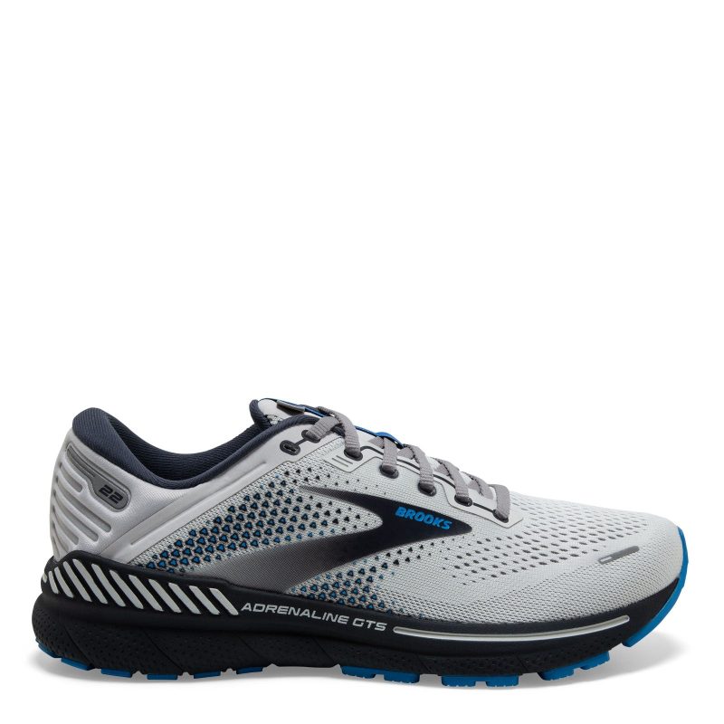 110366 2E 023 Mens Brooks Adrenaline Gts 22 Running Shoe Wide Width Oyster Blue 1