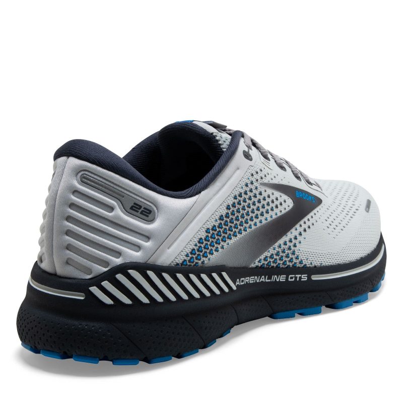 110366 2E 023 Mens Brooks Adrenaline Gts 22 Running Shoe Wide Width Oyster Blue 3