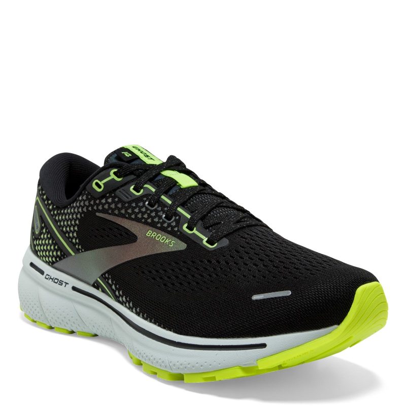 110369 1 D 050 Mens Brooks Ghost 14 Running Shoe Black Nightlife