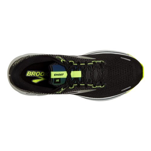 110369 1 D 050 Mens Brooks Ghost 14 Running Shoe Black Nightlife 3