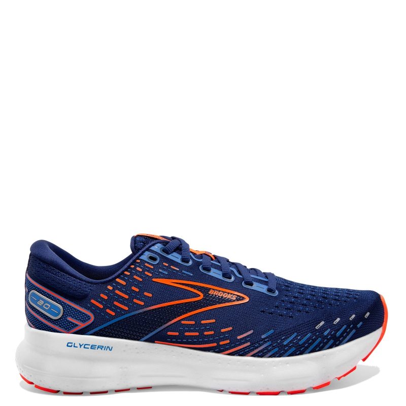 110382 1D 444 Mens Brooks Glycerin 20 Running Shoe Blue Orange 1 ff0f73af 63ac 4edb 8fd9 869f97d72944