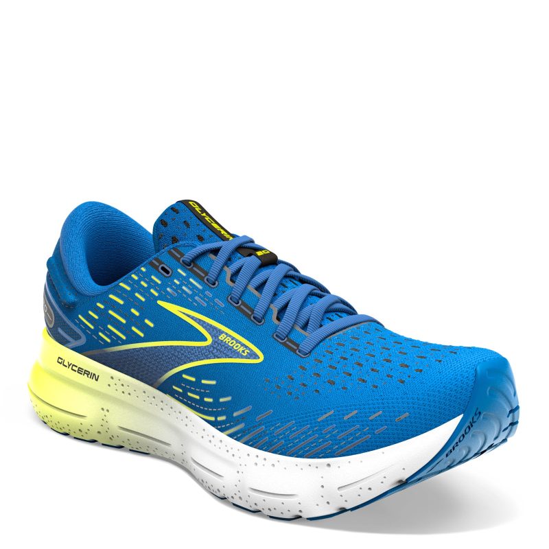 110382 1D 482 Mens Brooks Glycerin 20 Running Shoe Blue Nightlife