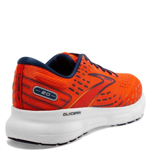 110382 1D 843 Mens Brooks Glycerin 20 Running Shoe Orange 3