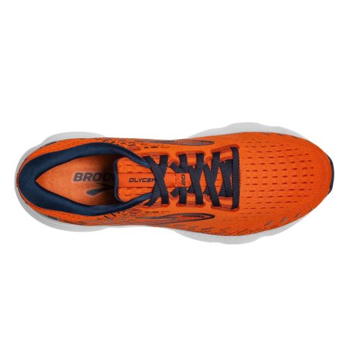 110382 1D 843 Mens Brooks Glycerin 20 Running Shoe Orange 4