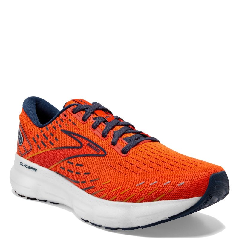 110382 1D 843 Mens Brooks Glycerin 20 Running Shoe Orange bac410d5 4094 45bf a7ab 4be3f288f9a5