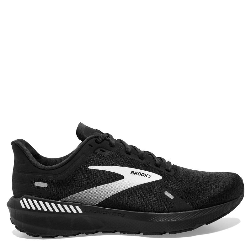 110387 1D 048 Mens Brooks Launch Gts 9 Running Shoe Black 1