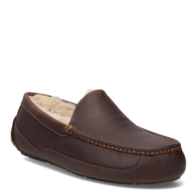 1103889 Tan Mens Ugg Ascot Slipper Tan