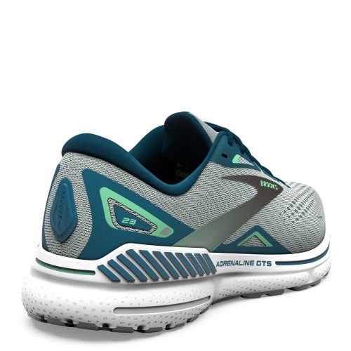 110391 1D 427 Mens Brooks Adrenaline Gts 23 Running Shoe Grey Blue Mix 3