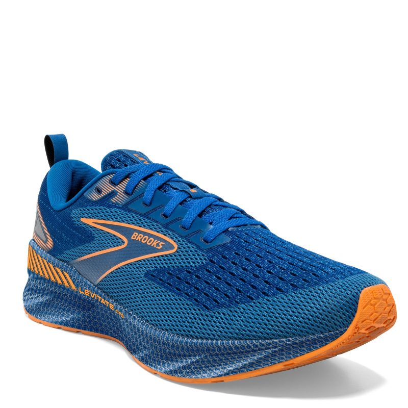 110396 1D 405 Mens Brooks Levitate Gts 6 Running Shoe Blue Orange