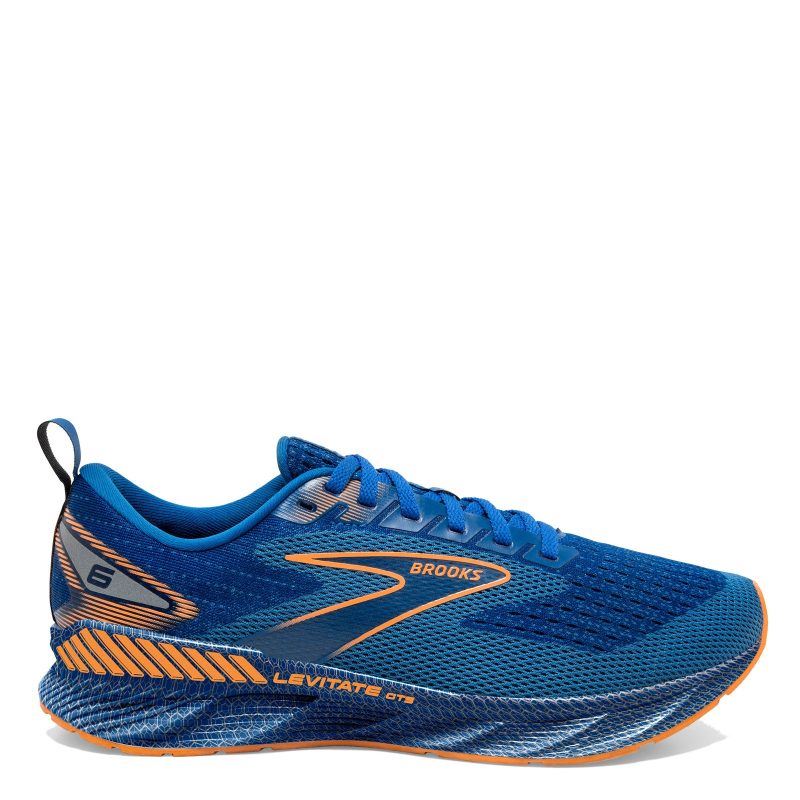 110396 1D 405 Mens Brooks Levitate Gts 6 Running Shoe Blue Orange 1