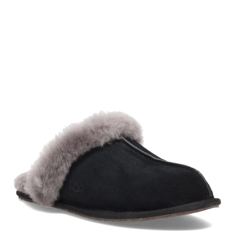 1106872 Bcgr Womens Ugg Scuffette Ii Slipper Black Gray