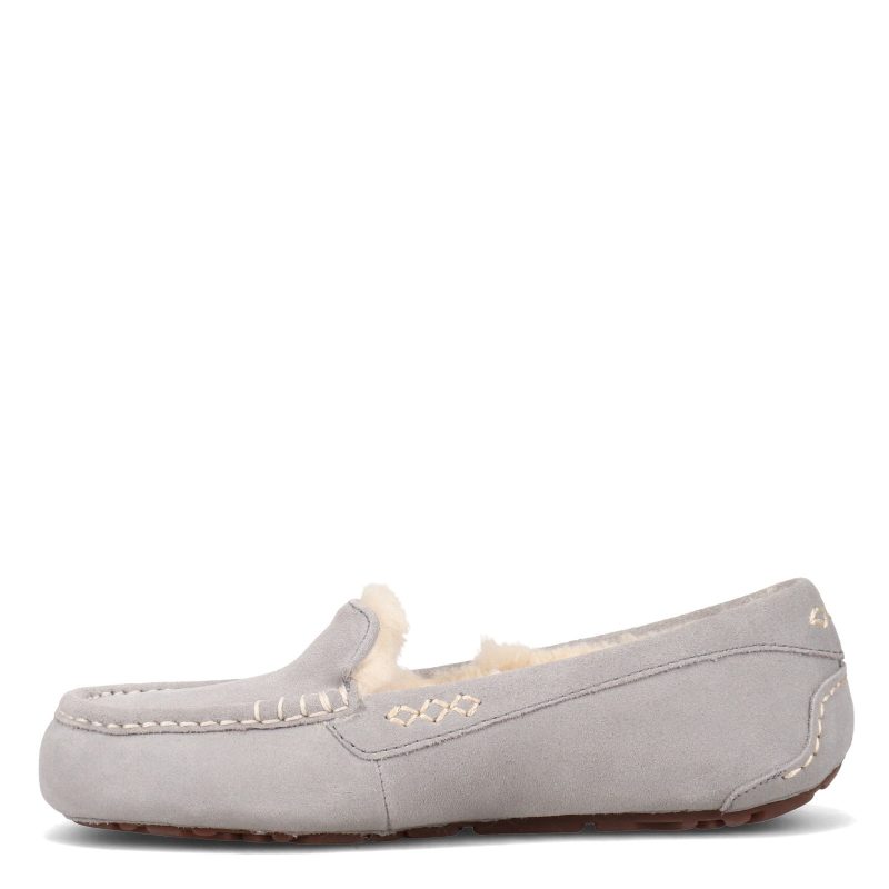 1106878 W Lgry Womens Ugg Ansley Slipper Wide Width Grey 3