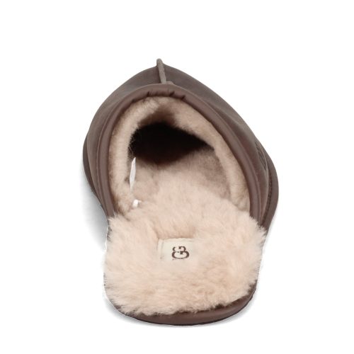 1108192 Tan Mens Ugg Scuff Slipper Tan Leather 4